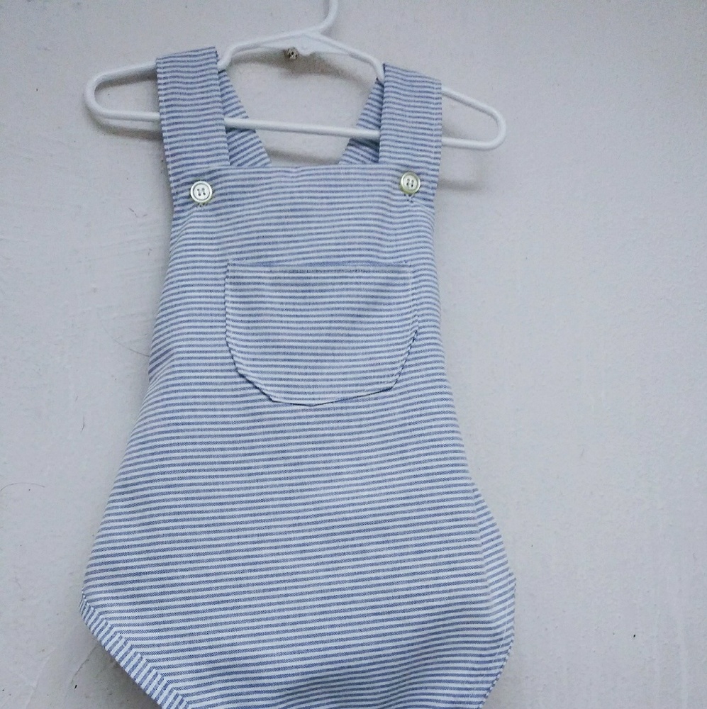 2T Handmade Vintage Romper for boys or girl